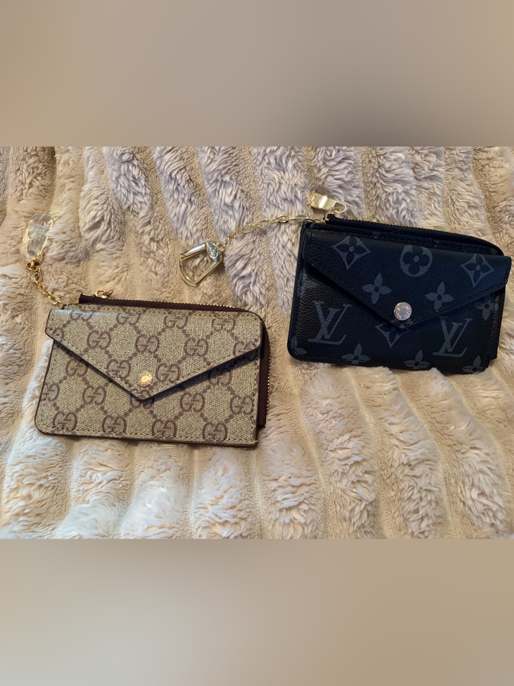 Black & Beige Card Holder